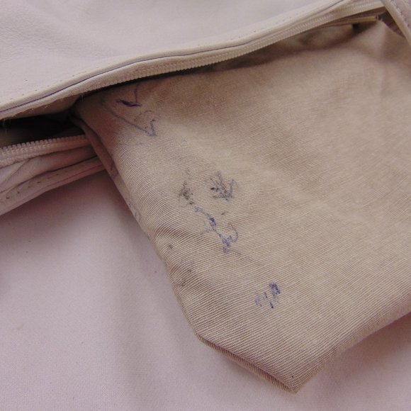 I. Magnin Design Studio White Leather w/Gold Stars Crossbody Bag - Picture 12 of 16